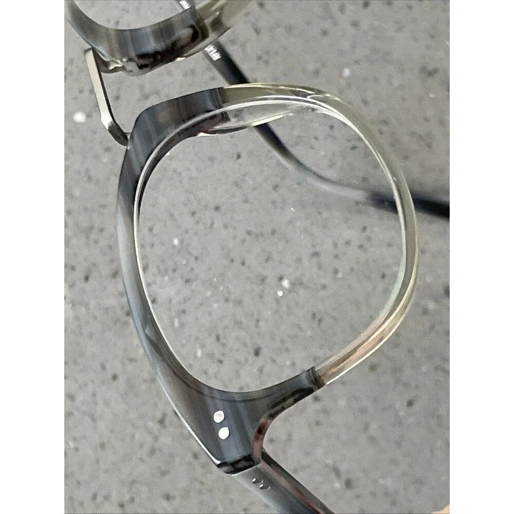 Eyebuydirect RFLKT Era 49-20-150 C1 Gray Stripe Acetate Eyeglasses FRAMES ONLY